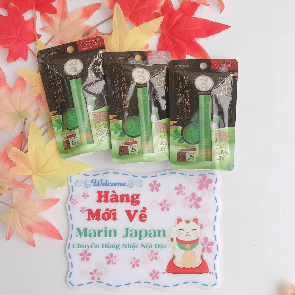 (Sale200k --&gt;145k)  Son dưỡng môi phiên bản giới hạn Melty Cream Lip mùi hương Matcha Nhật Bản