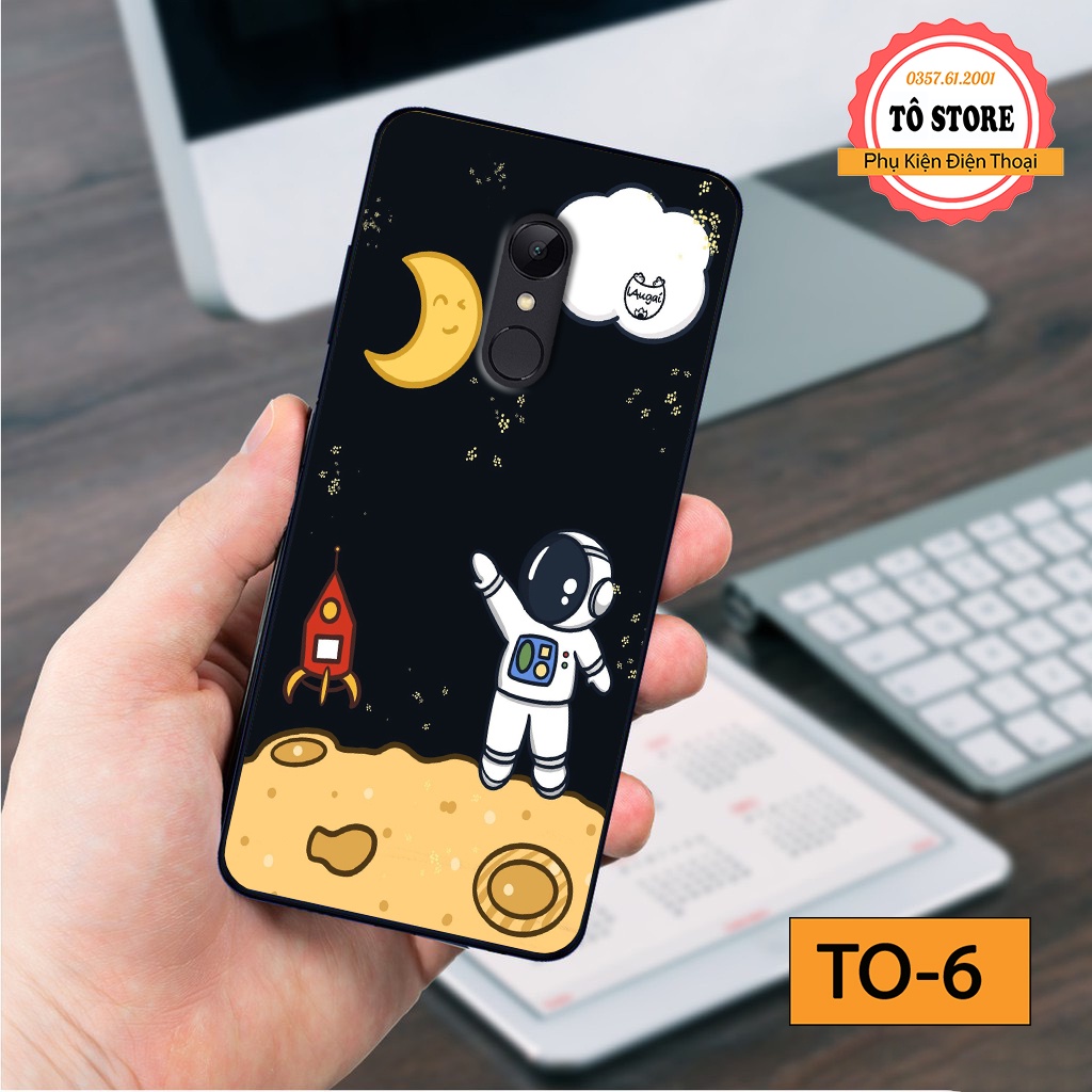 Ốp lưng Xiaomi Redmi Note 3 / Redmi Note 4X / Redmi 5 / Redmi 5 Plus in hình phi hành gia vũ trụ cá tính độc đáo