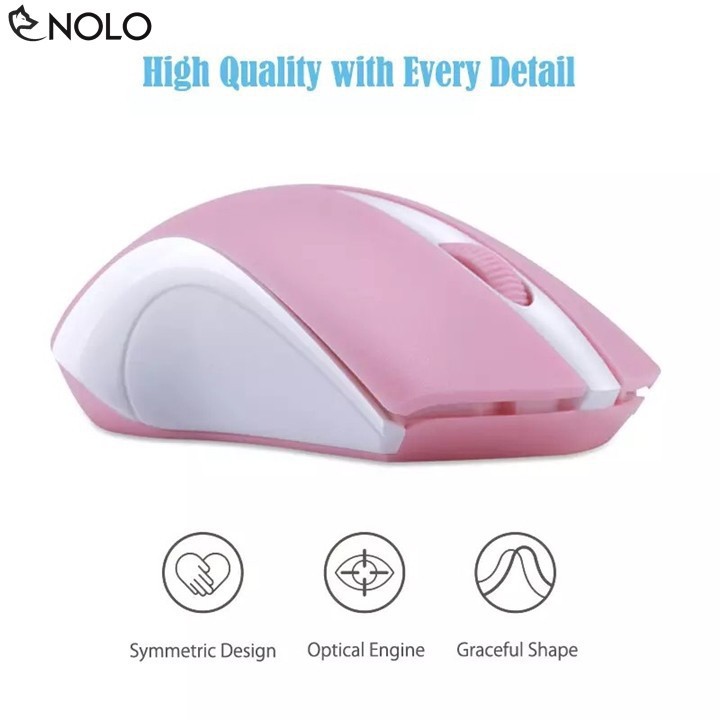 Chuột Không Dây Wireless Ergonomic Wolf Model Q-2 Cao Cấp