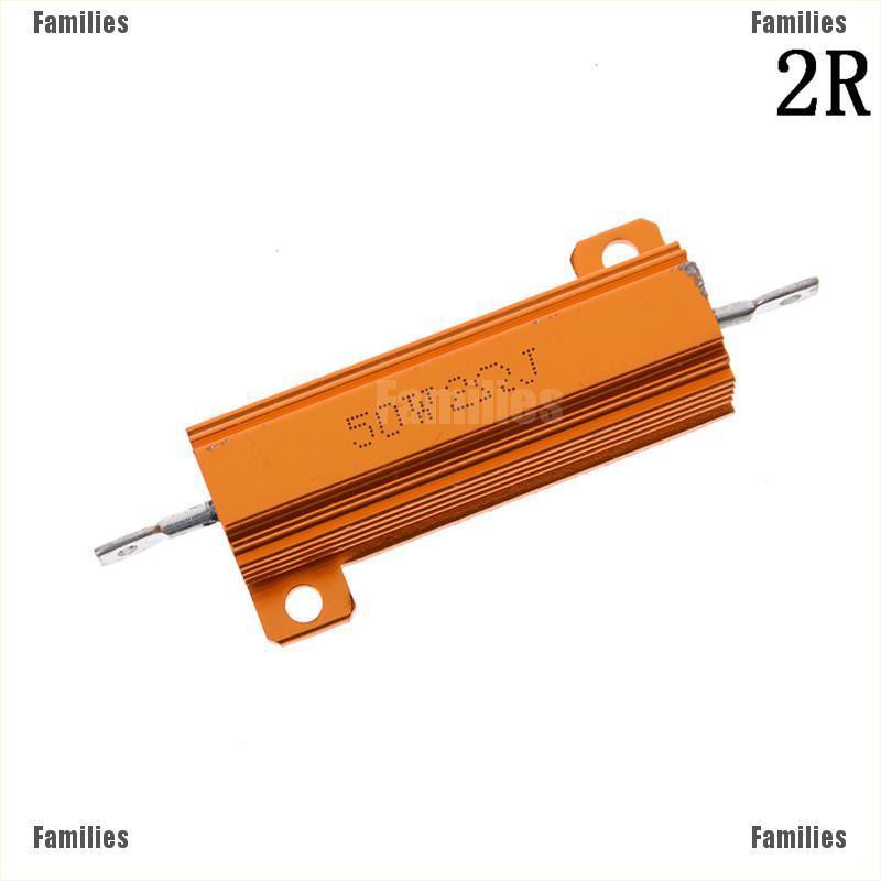 Điện Trở Vỏ Nhôm Families 50w 1 / 2 / 4 / 6 / 10 / 20 Ohm