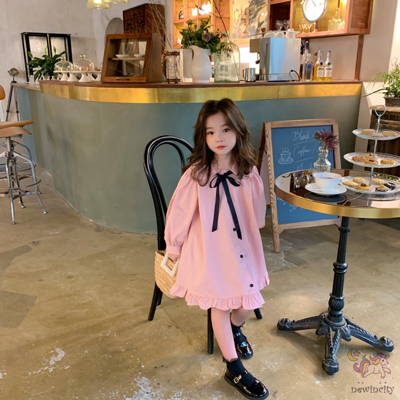 Đầm công chúa phong cách Hàn Quốc thời trang thu đáng yêu dành cho bé gái