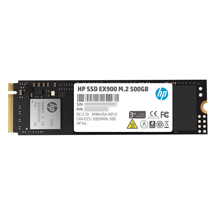 [Mã 159ELSALE hoàn 7% đơn 300K] Ổ cứng SSD M.2 2280 PCIe NVMe HP EX900 500GB-bảo hành 3 năm SD30