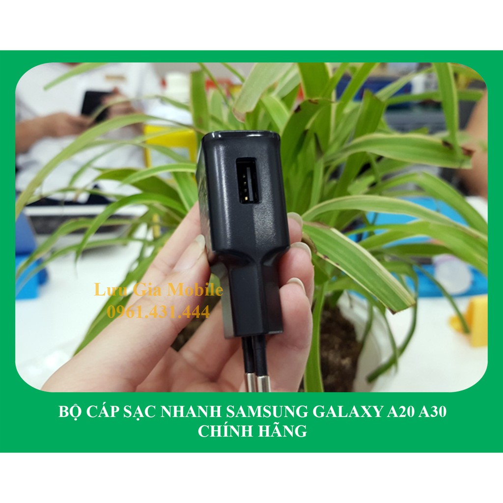 Bộ củ sạc nhanh Samsung Galaxy A20 A30 chính hãng A205 A305