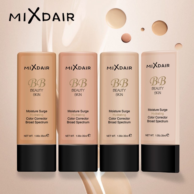 Bộ 3 món kem nền dưỡng ẩm + serum chăm sóc da mặt + bông phấn trang điểm chất lượng cao MIXDAIR | BigBuy360 - bigbuy360.vn