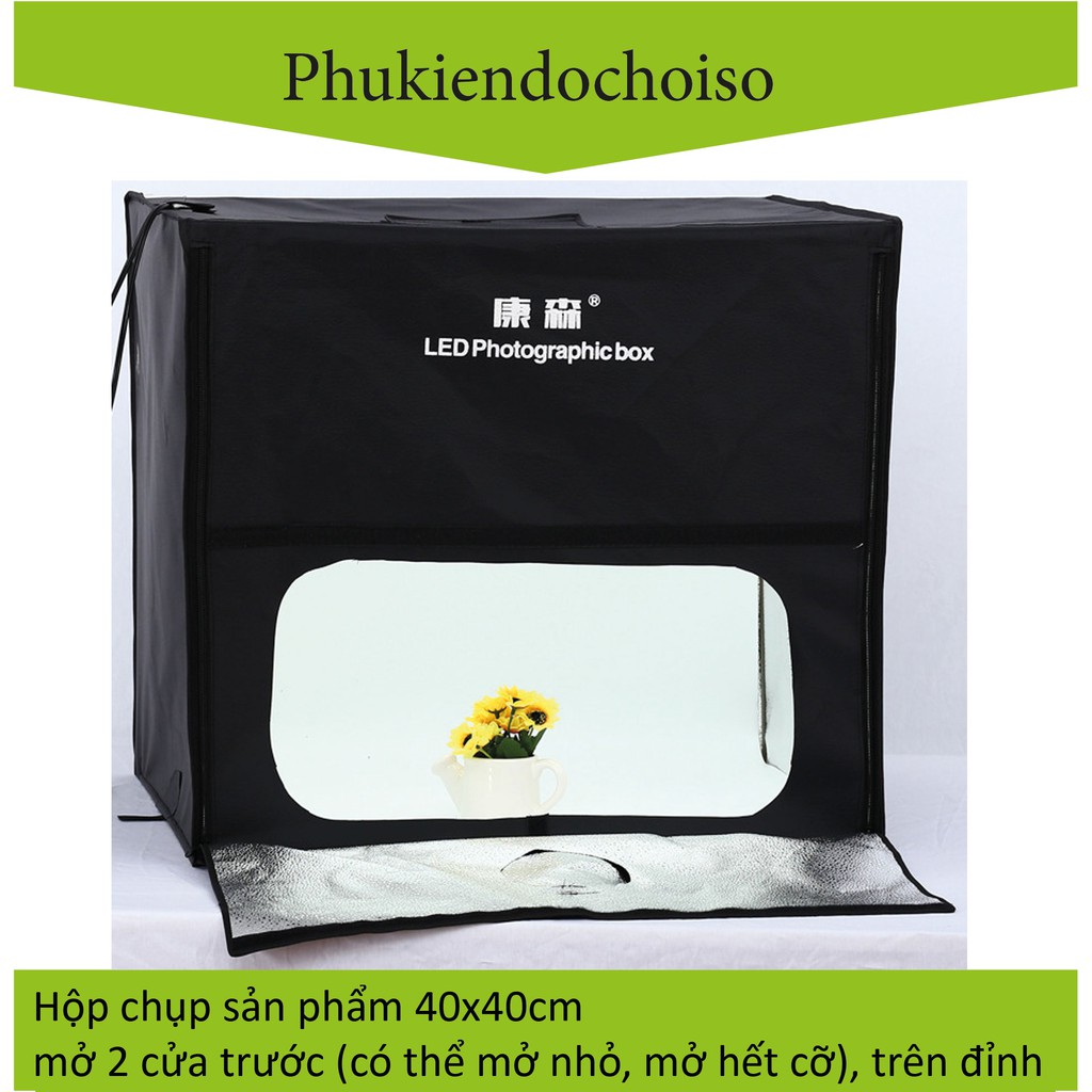 HỘP CHỤP SẢN PHẨM CIYA CY-40 CÓ ĐÈN LED (40X40CM)