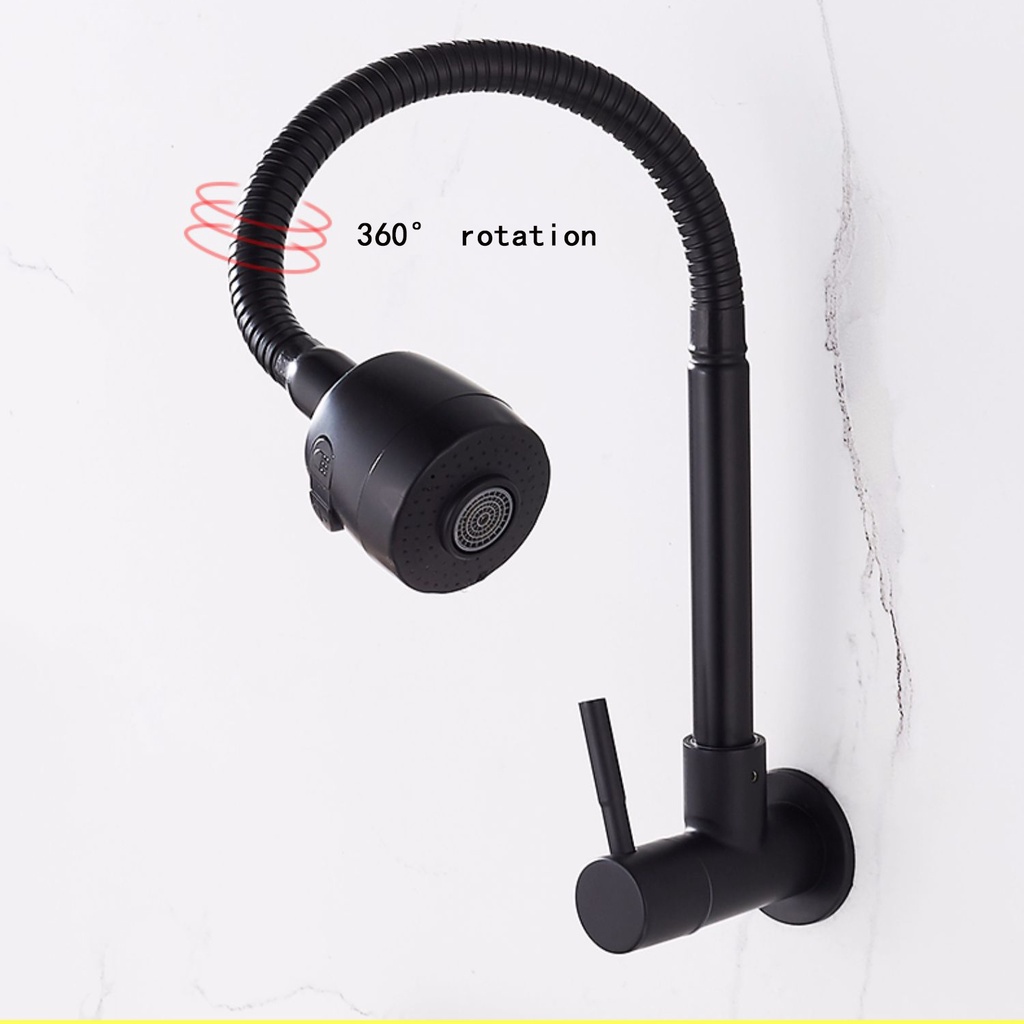Vòi nước bồn rửa chén Baokemo linh hoạt bằng thép không gỉ 304