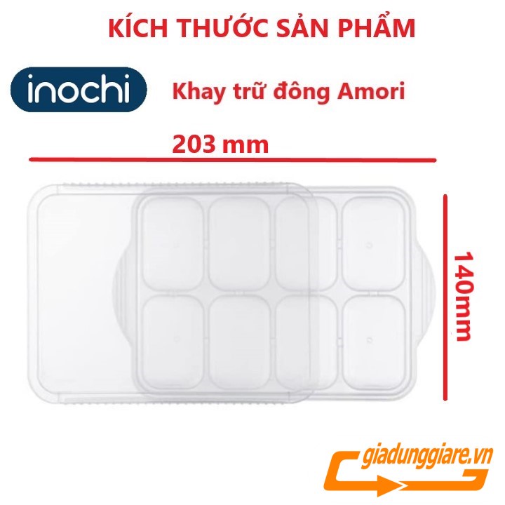 KHAY TRỮ ĐÔNG đồ ăn dặm Amori INOCHI nhựa nguyên sinh an toàn thực phẩm cho bé - GIADUNGGIARE.VN