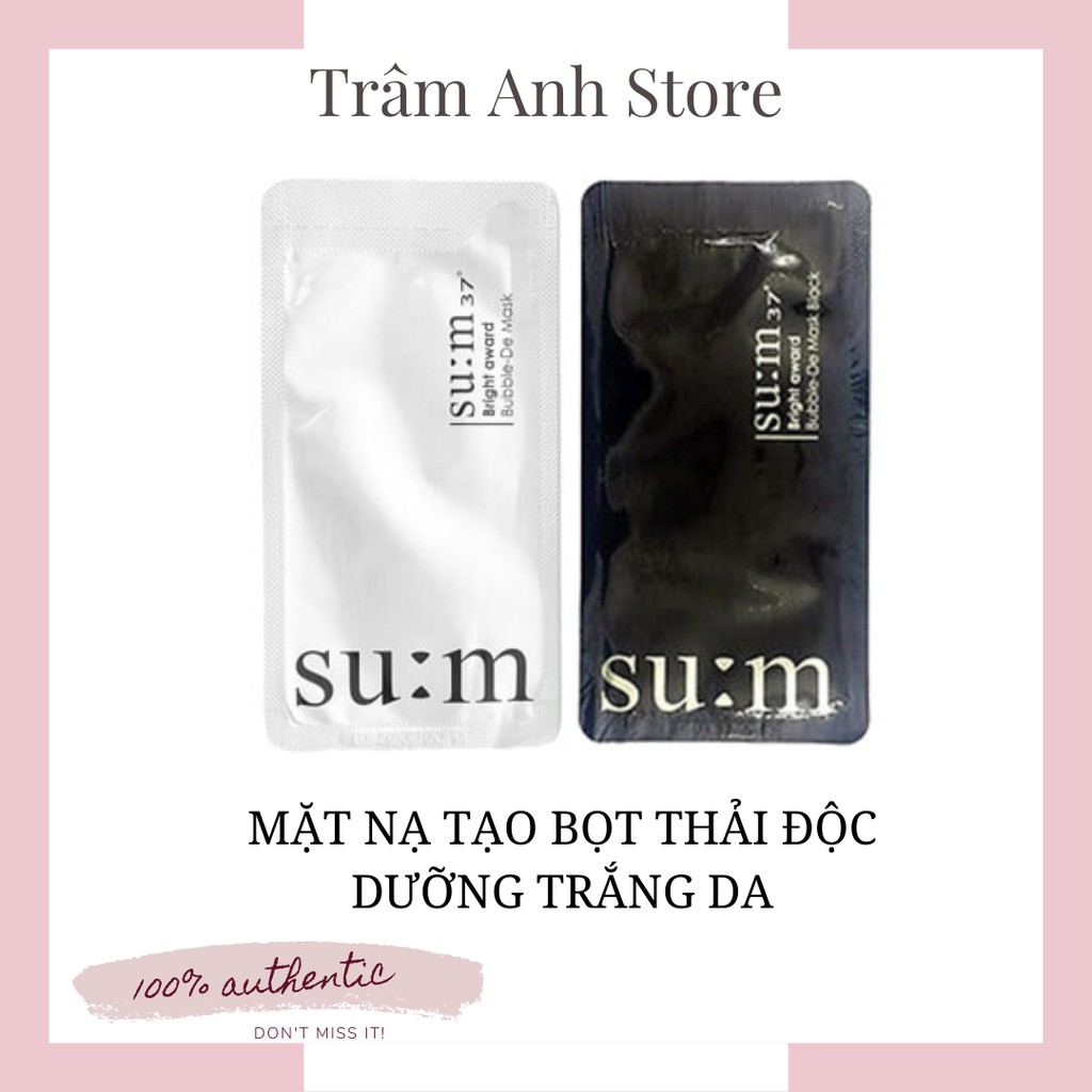 [Sample 2ml] Mặt Nạ Sủi Bọt Thải Độc Da Sum37 Bright Award Bubble-De Mask