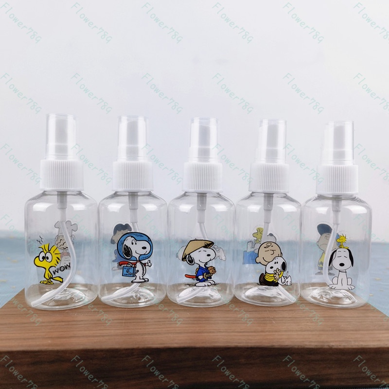 Chai xịt chiết mỹ phẩm WE FLOWER họa tiết Snoopy hoạt hình đáng yêu 50ml dành cho du lịch