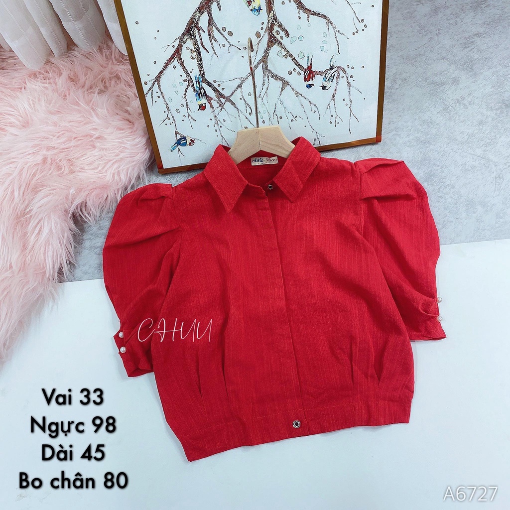 Áo sơ mi kiểu tay phồng dáng lửng CHUU A6727 | BigBuy360 - bigbuy360.vn