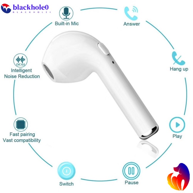 Tai nghe nhét tai không dây i7 Tws kết nối Bluetooth 5.0 kèm hộp sạc