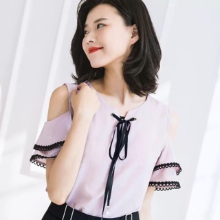 Áo Kiểu Voan Thắt Nơ