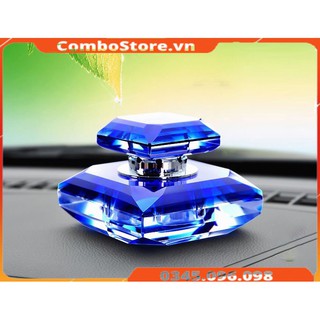 Nước hoa ô tô pha lê dạng khối đặt taplo cao cấp