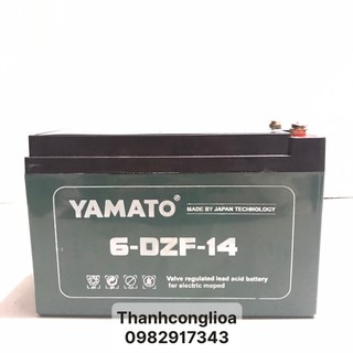 Ắc quy xe đạp điện 12V 14Ah Yamato 6-dzf-14 dùng cho xe nijia, giant, honda, yamaha, hkbike