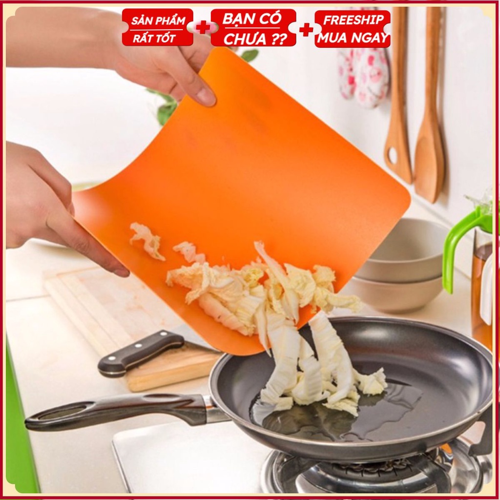 #Thớt NHỰA DẺO PP Cao Cấp Size Lớn, Kháng Khuẩn - Thớt Thái Chống Trơn Trượt, Dễ Vệ Sinh, Có Nhiều Màu