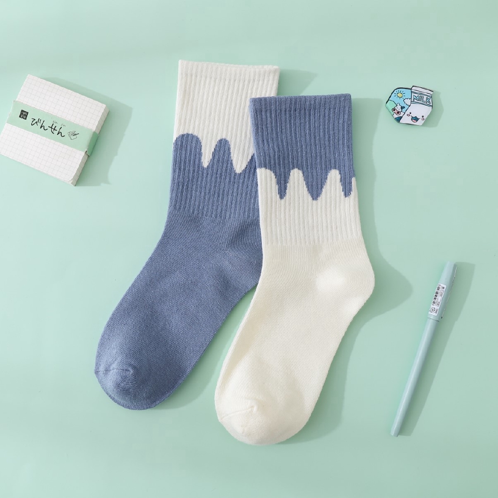 Vớ cotton màu sắc ngọt ngào thời trang cho nam và nữ