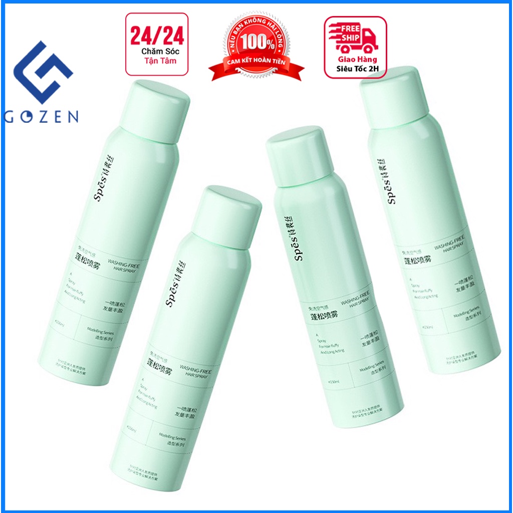 Dầu gội đầu khô tóc dạng xịt 150ml, dầu gội dưỡng tóc khô xơ rối vào nếp suôn mượt suốt 8 giờ tại GozenMall