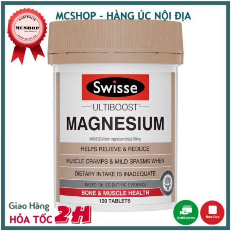 XẢ KHO THANH LÝ Viên Bổ Sung Magie Hỗ Trợ Cơ và xương Swisse Magnesium Úc Chính Hãng XẢ KHO THANH LÝ