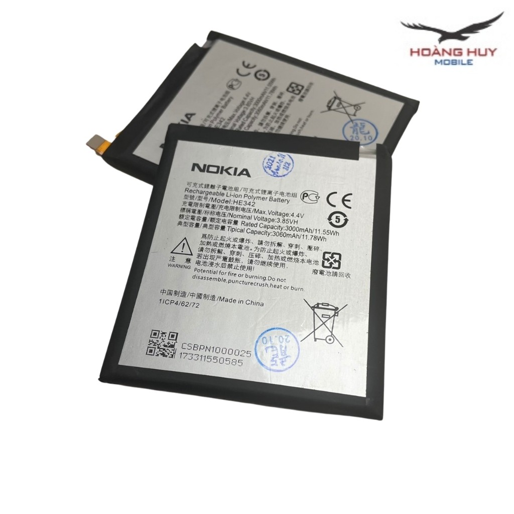 Pin Nokia 7.1 HE342 Dung Lượng 3060mAh Hàng Zin Nhập Khẩu Bảo Hành 6 Tháng 1 Đổi 1
