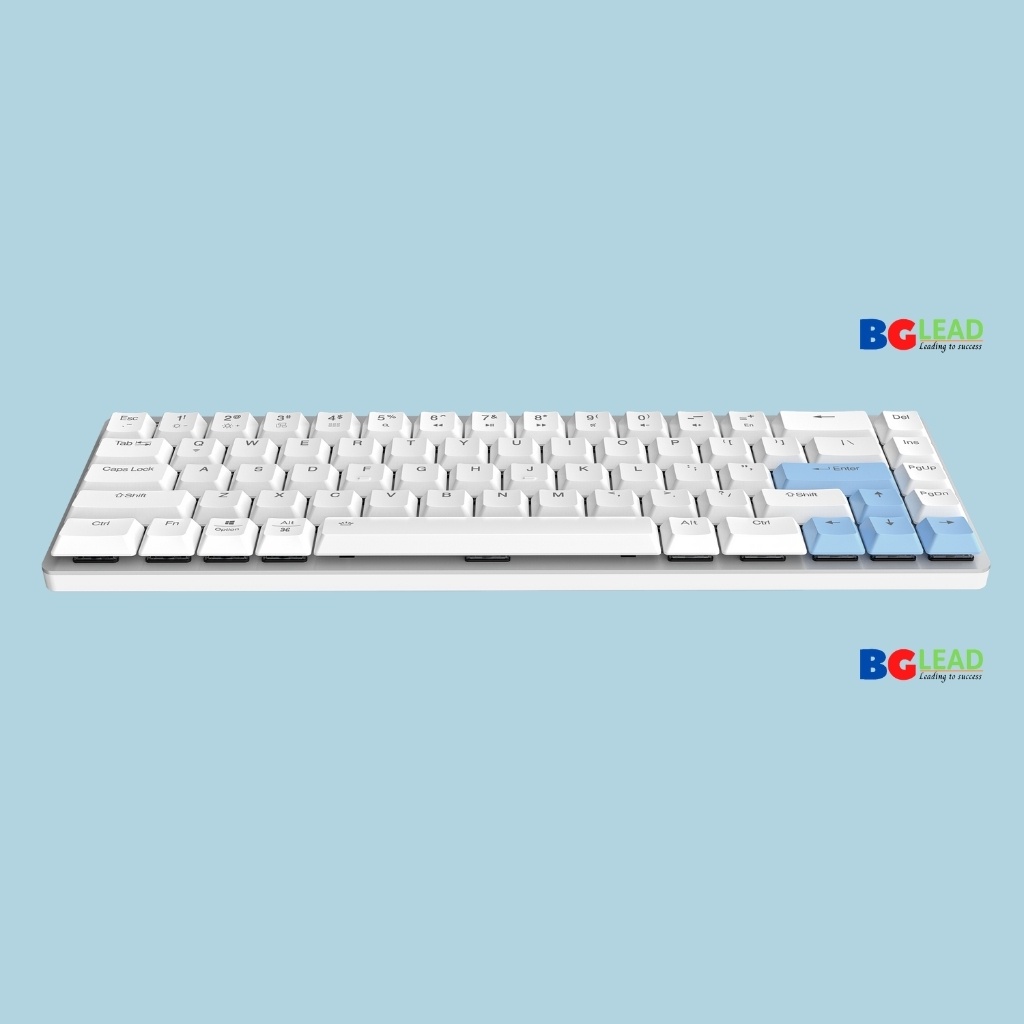 [Chính hãng] Bàn phím cơ không dây| Bàn phím bluetooth DAREU EK868 WHITE 68KEY (SLIM, Brown/ Red D-KAILH switch)