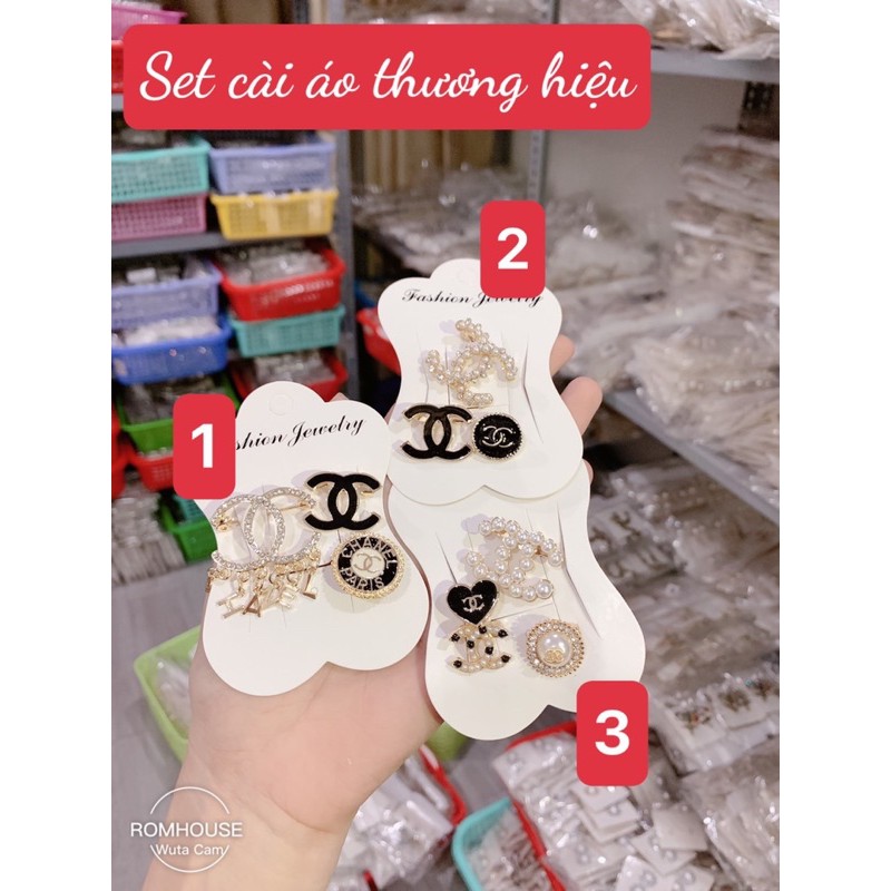 set các mẫu cài áo hot