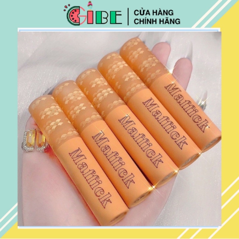 Son kem lì Maffick vỏ vàng bản dupe Merzy The Heritage Velvet Tint