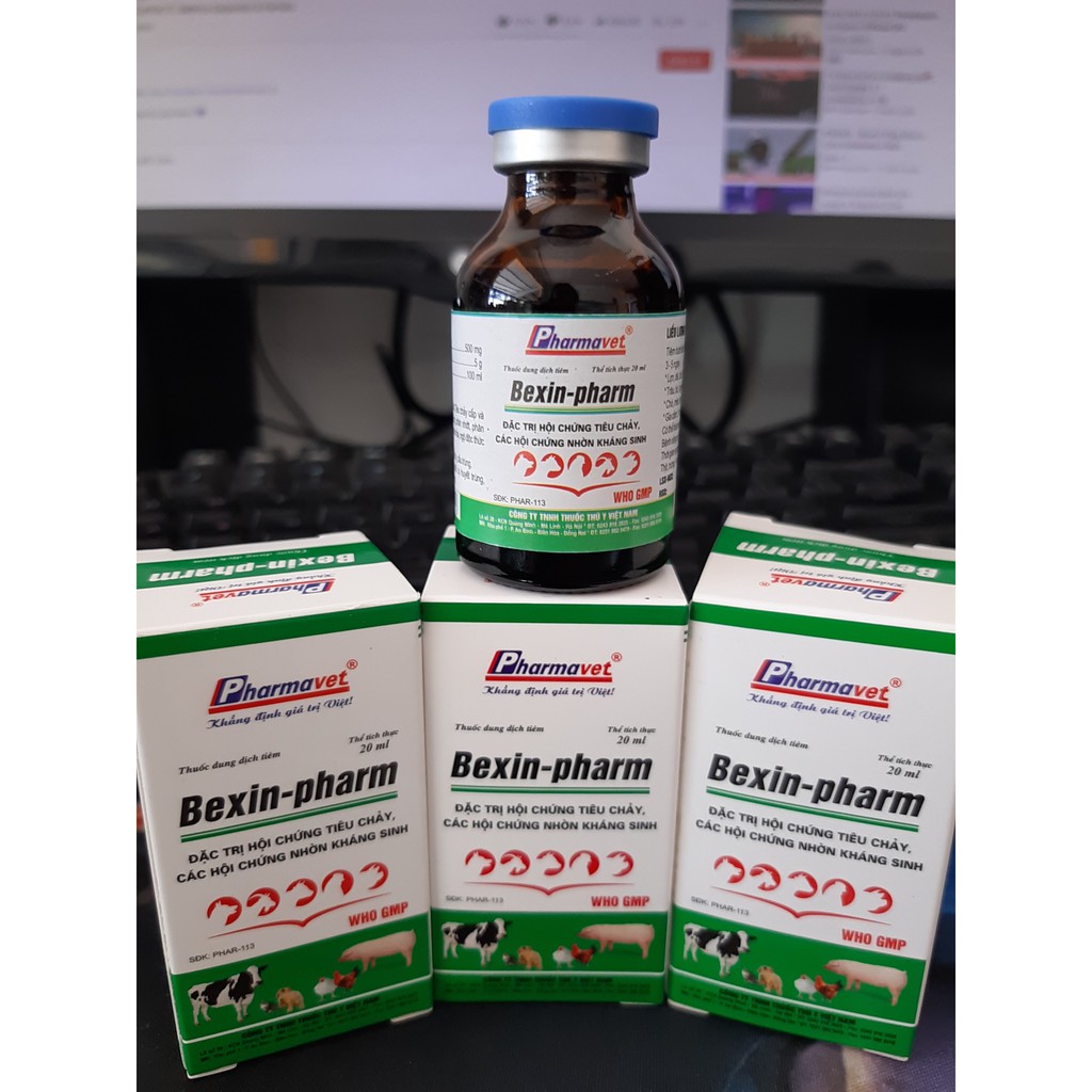 20ml BEXIN- Đ.ặc tr.ị hội chứng tiêu chả, các hội chứng nhờn kháng sinh