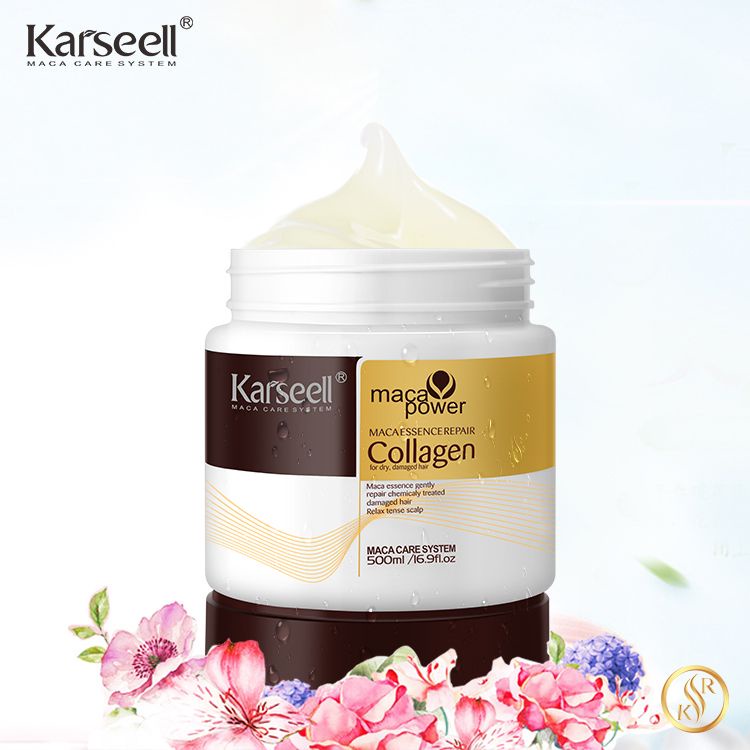 KARSEELL - Dầu Hấp Ủ Dưỡng Ẩm Phục Hồi Tóc Siêu Mềm Mượt Collagen Karseell 500ml