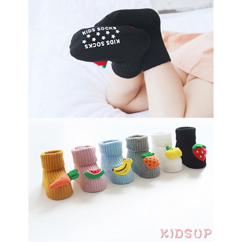 Vớ phối chi tiết trái cây hoạt hình xinh xắn dễ thương cho các bé