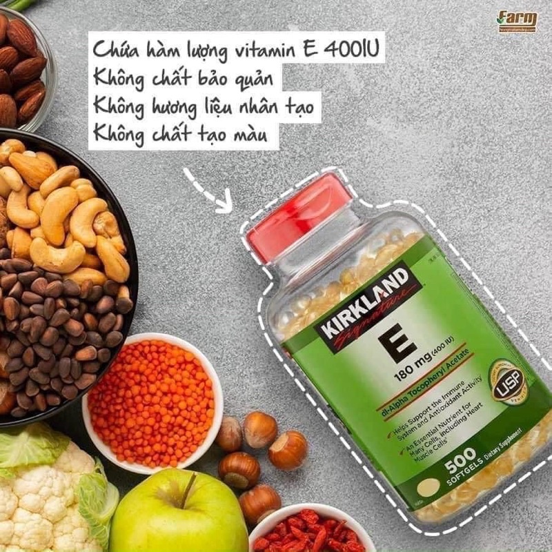 VITAMIN E KIRKLAND 400IU 500viên của Mỹ 🇺🇸🇺🇸