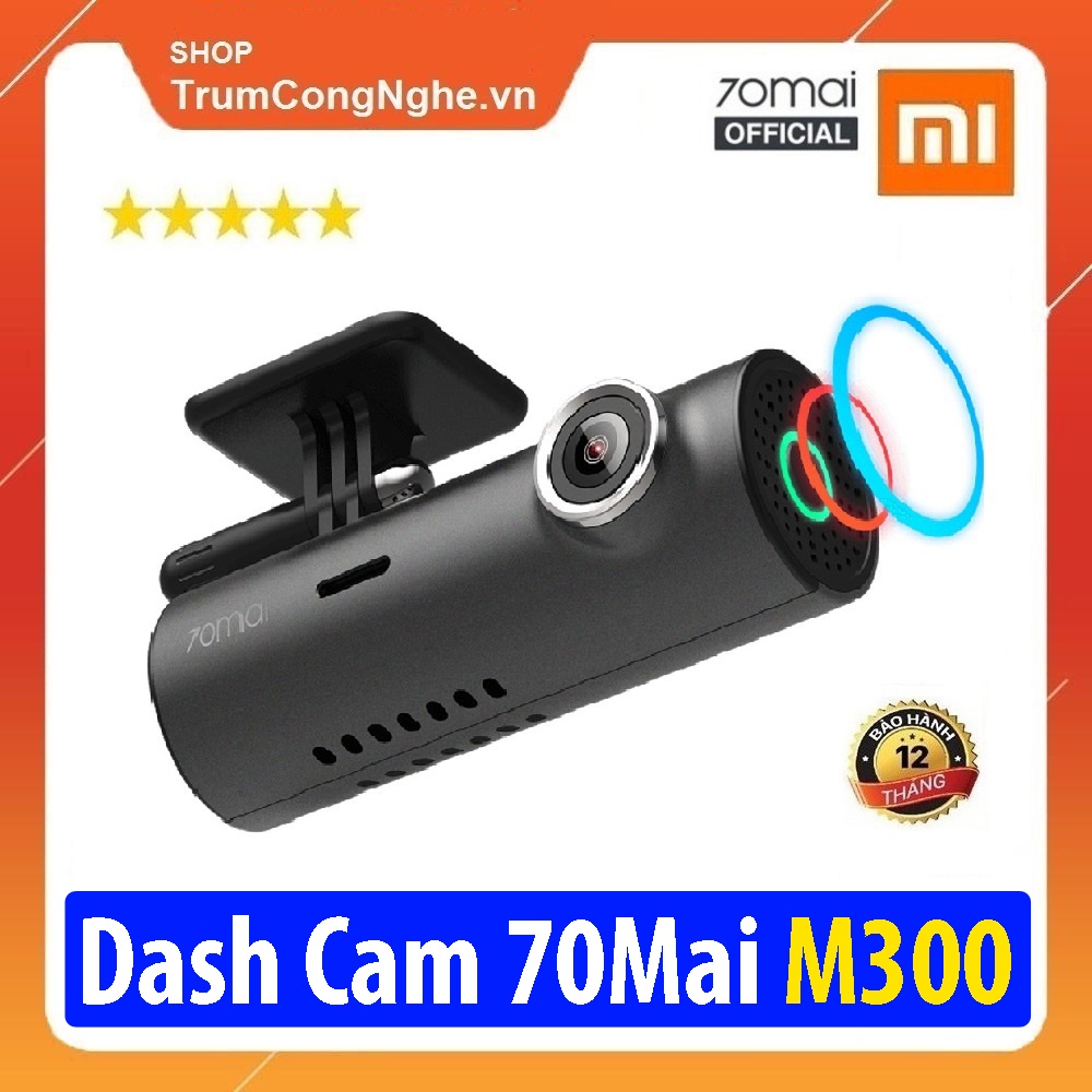 Camera Hành Trình Ô tô Xiaomi 70mai M300 2K Nét 1296P Kết Nối WiFi Tiện Lợi - 70mai M300 Dash Cam 2K 1296P Ultra HD