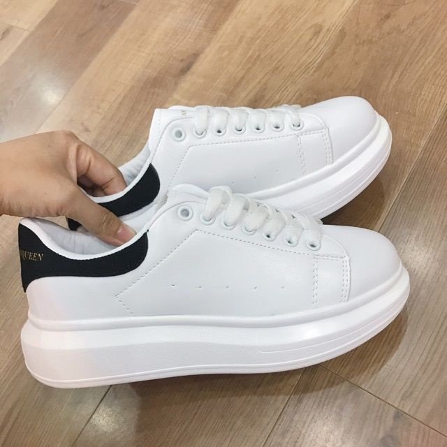 [XẢ KHO-FREESHIP]❤️Hot❤️ Giày Sneaker Nữ, Đế Cao 3cm, Gót Nhung, Phản Quang.