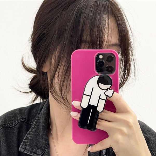 Ốp Điện Thoại Mềm Có Giá Đỡ Dễ Thương Cho iPhone 12 Pro Max 11 678 Plus