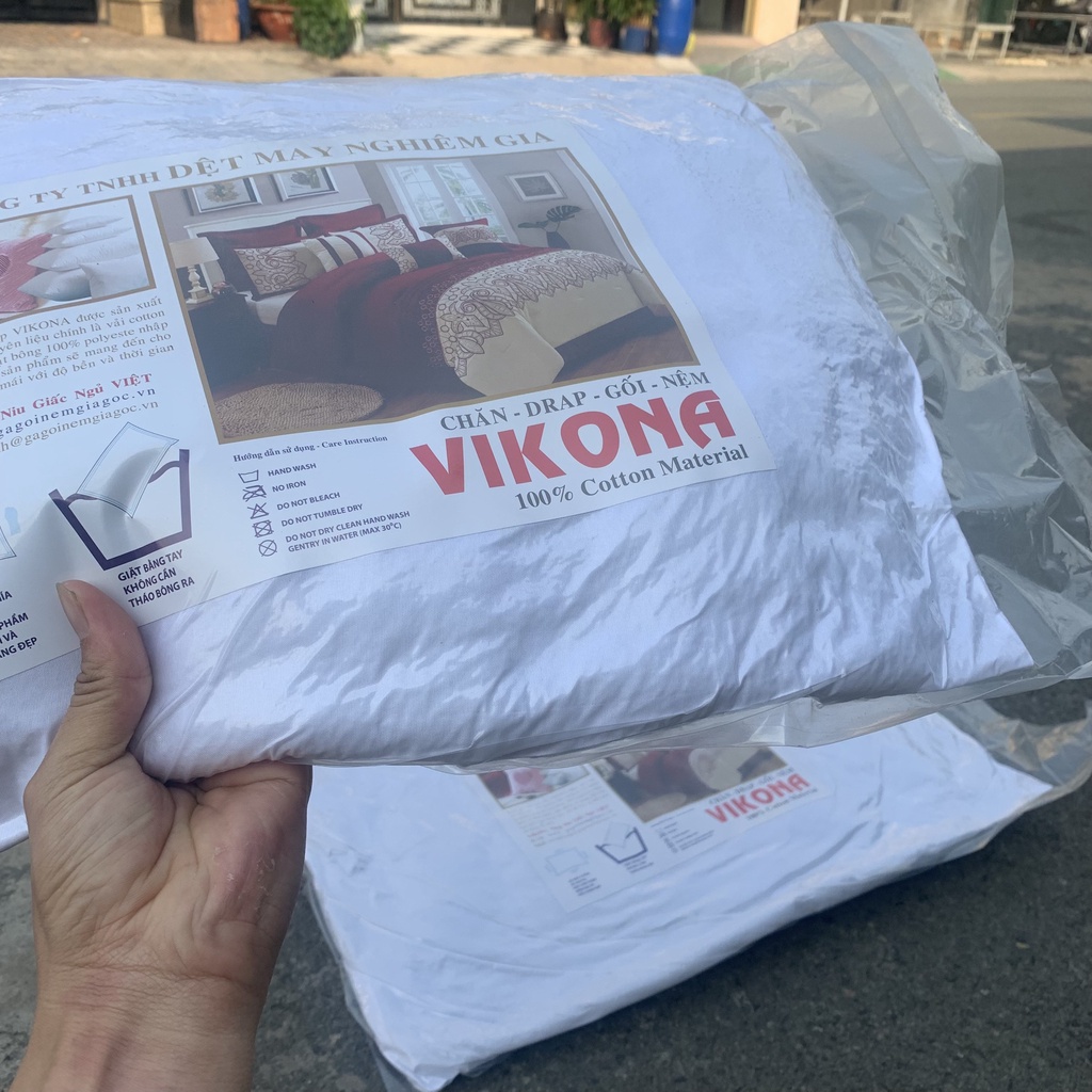 Ruột gối hơi cao cấp 40 x 60cm, 50x70cm Vikona