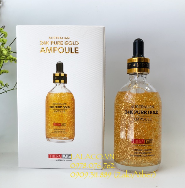 Serum dưỡng da Thera Lady Australian 24K Pure Gold Ampoule 100ml Của Úc