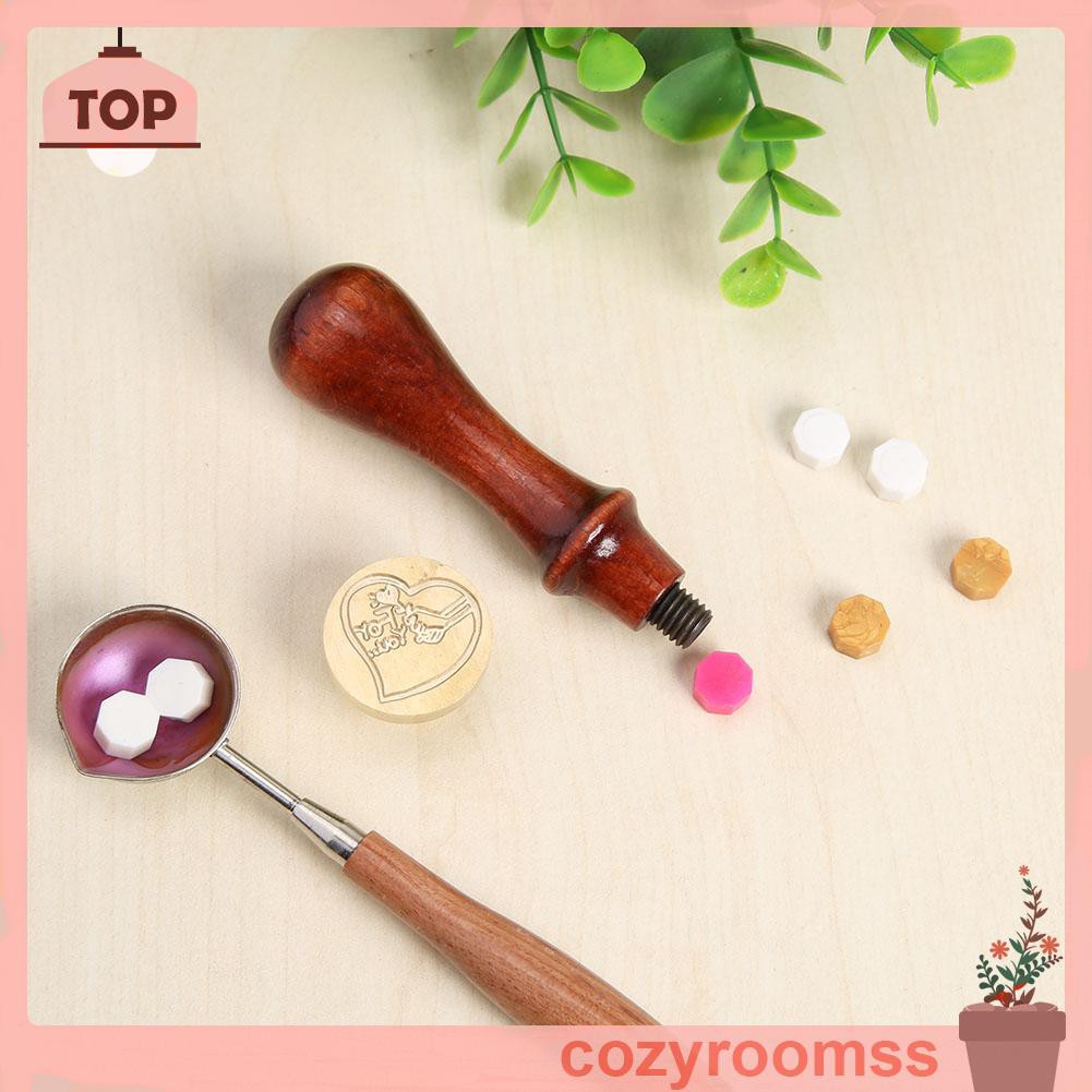 Đầu con dấu sáp chữ tiếng Anh retro sáng tạo cho làm sổ tay DIY