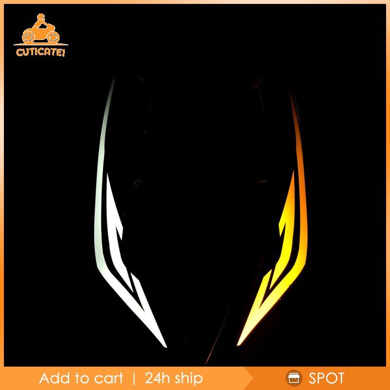 Đèn Pha Trước Màu Đỏ + Vàng Cuticate1 Dành Cho Xe Mô Tô Yamaha aerox155 nvx155