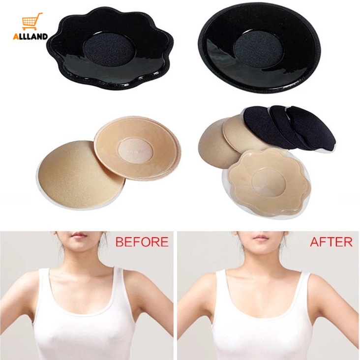 1 Cặp Miếng Dán Ngực Silicone Nâng Ngực Thoáng Khí Gợi Cảm Chống Bong Tróc Cho Bữa Tiệc