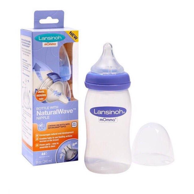 Bình sữa Lansinoh Momma 160ml/ 240ml