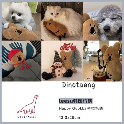 [Đặt hàng] Túi bút Kangaroo sang trọng hạnh phúc Quokka mua tại Hàn Quốc Dinotaeng