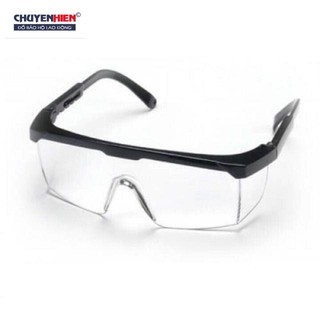 Kính trắng bảo hộ gọng đen