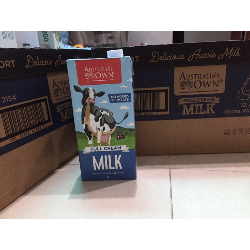 Hộp 1 lít sữa tươi OWN Úc không đường nuôi nấm kefir