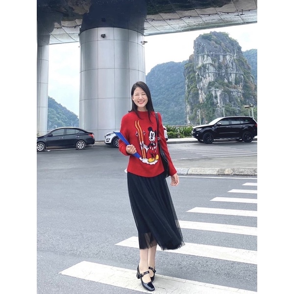 𝐧𝐠𝐨𝐜𝐚𝐧𝐡𝟔𝟗𝟓𝟗 CV1018 Chân Váy ren dáng dài 85 cm xoè lưới 3 lớp Quảng Châu phong cách tiểu thư Hàn Quốc N999 | BigBuy360 - bigbuy360.vn