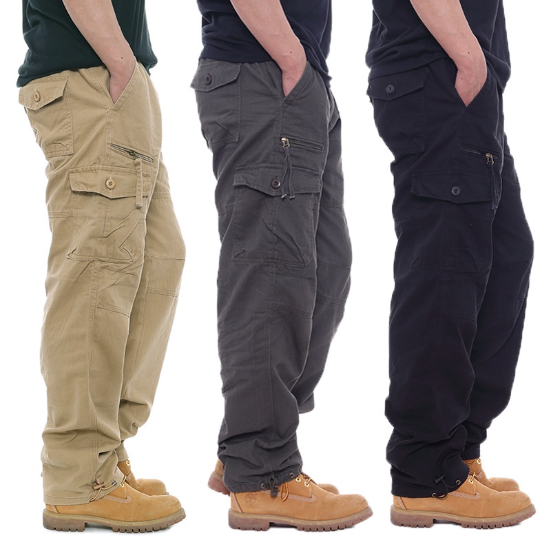 QUẦN TÚI HỘP NAM, KAKI TÚI HỘP THOẢI MÁI MAU24 4 MÀU KAKI, ĐEN, XÁM, NÂU
