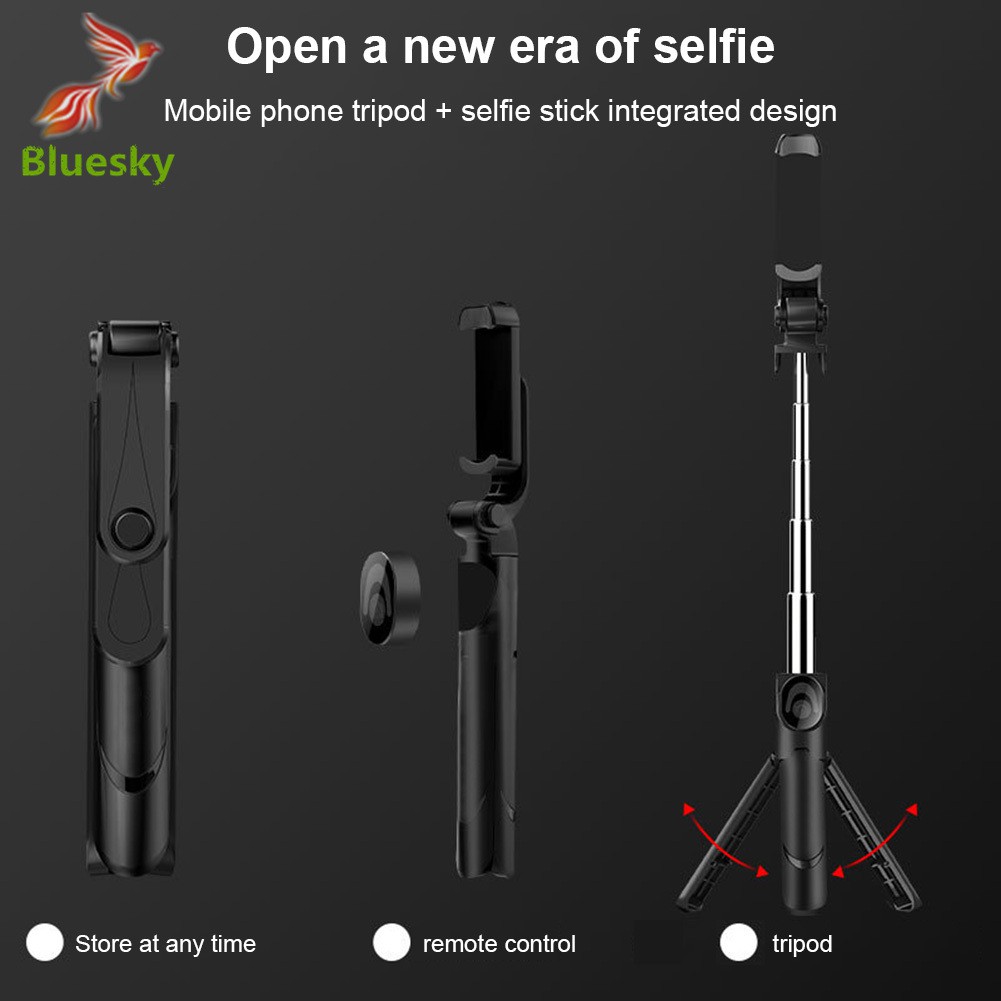 Gậy Chụp Ảnh Selfie Xoay 360 Độ Kết Nối Bluetooth Cho Điện Thoại