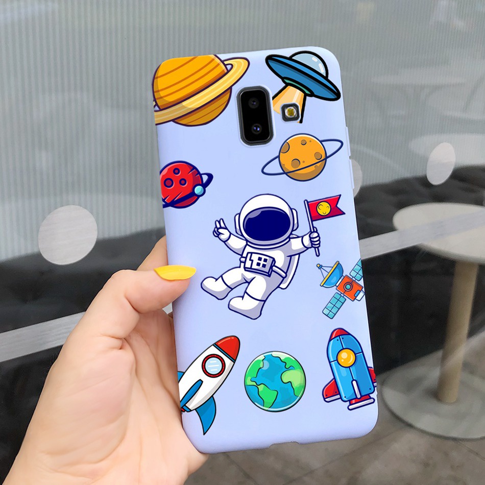 Ốp Điện Thoại Silicone TPU Mềm In Hình Bò Sữa Đáng Yêu Cho Samsung Galaxy J6 Plus  / J6 2018 SM-J610F SM-J600F