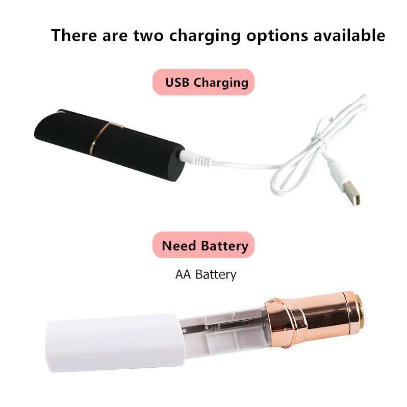 Máy Tẩy Lông 2 Trong 1 Cổng Sạc USB Tiện Dụng