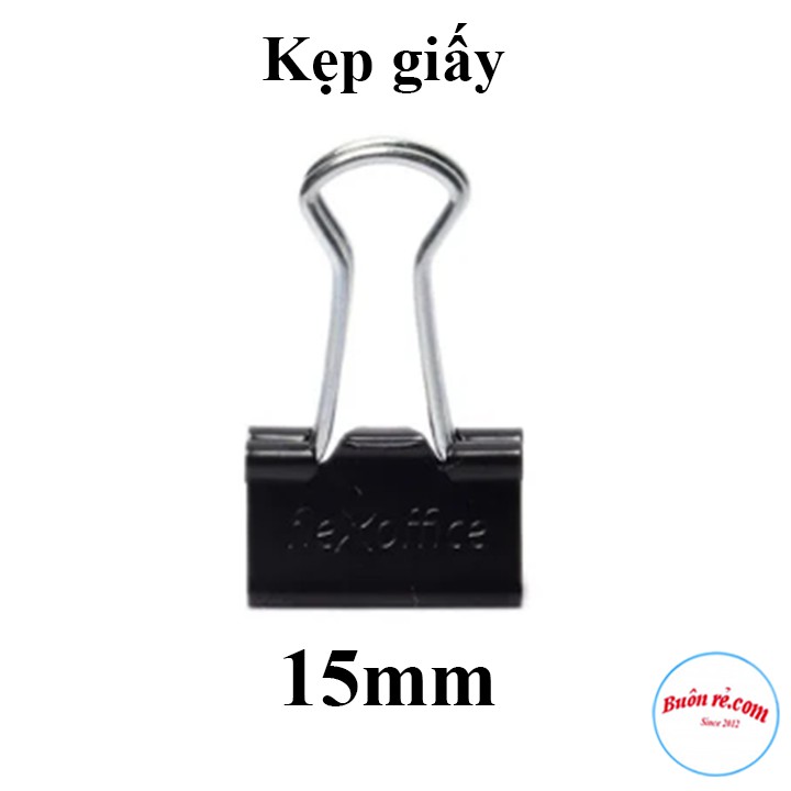 Hộp 12 Kẹp Bướm-Kẹp Giấy Tờ Tài Liệu 15mm-00911