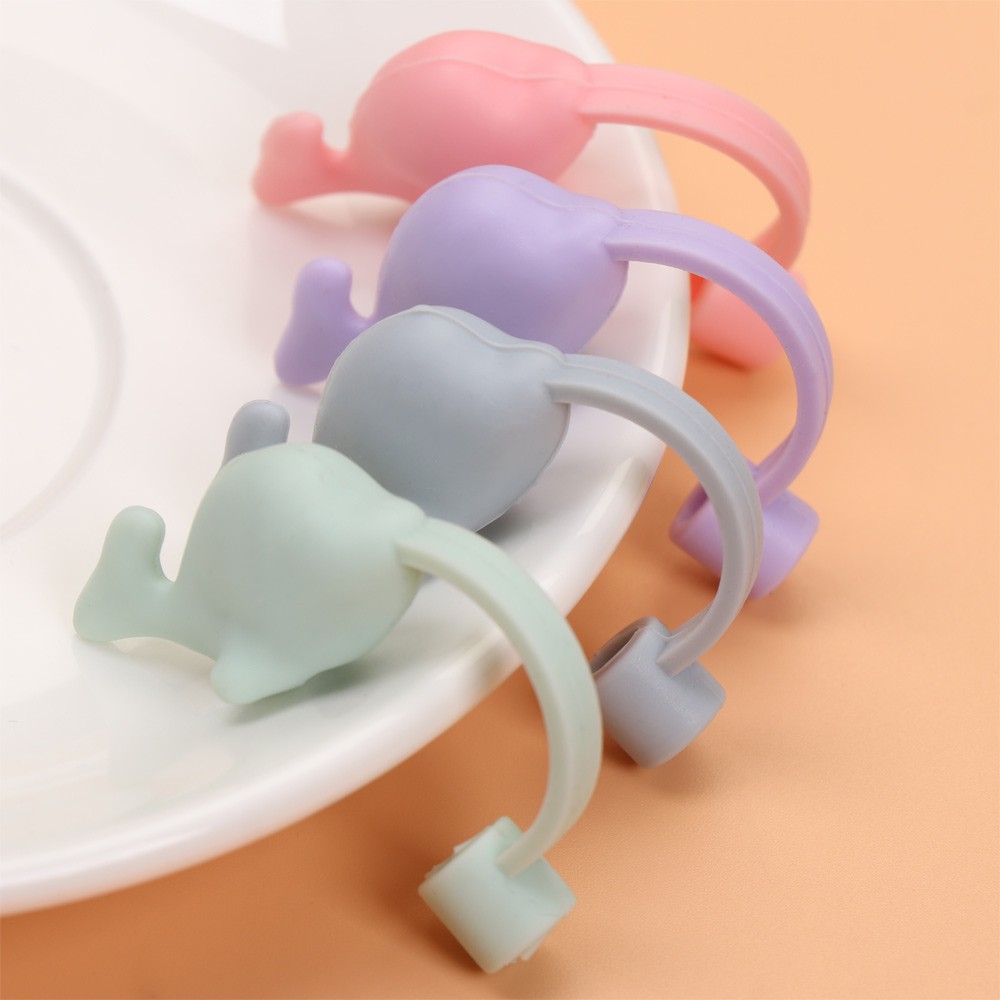 【COD】Phụ kiện cốc cắm ống hút silicone sáng tạo có thể tái sử dụng