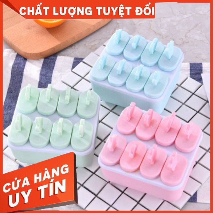 Combo 2 Khuôn làm kem 8 que có nắp đậy tiện lợi - BX3165